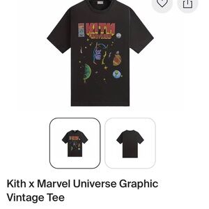 Kith Black Marvel Universe Graphic Tee